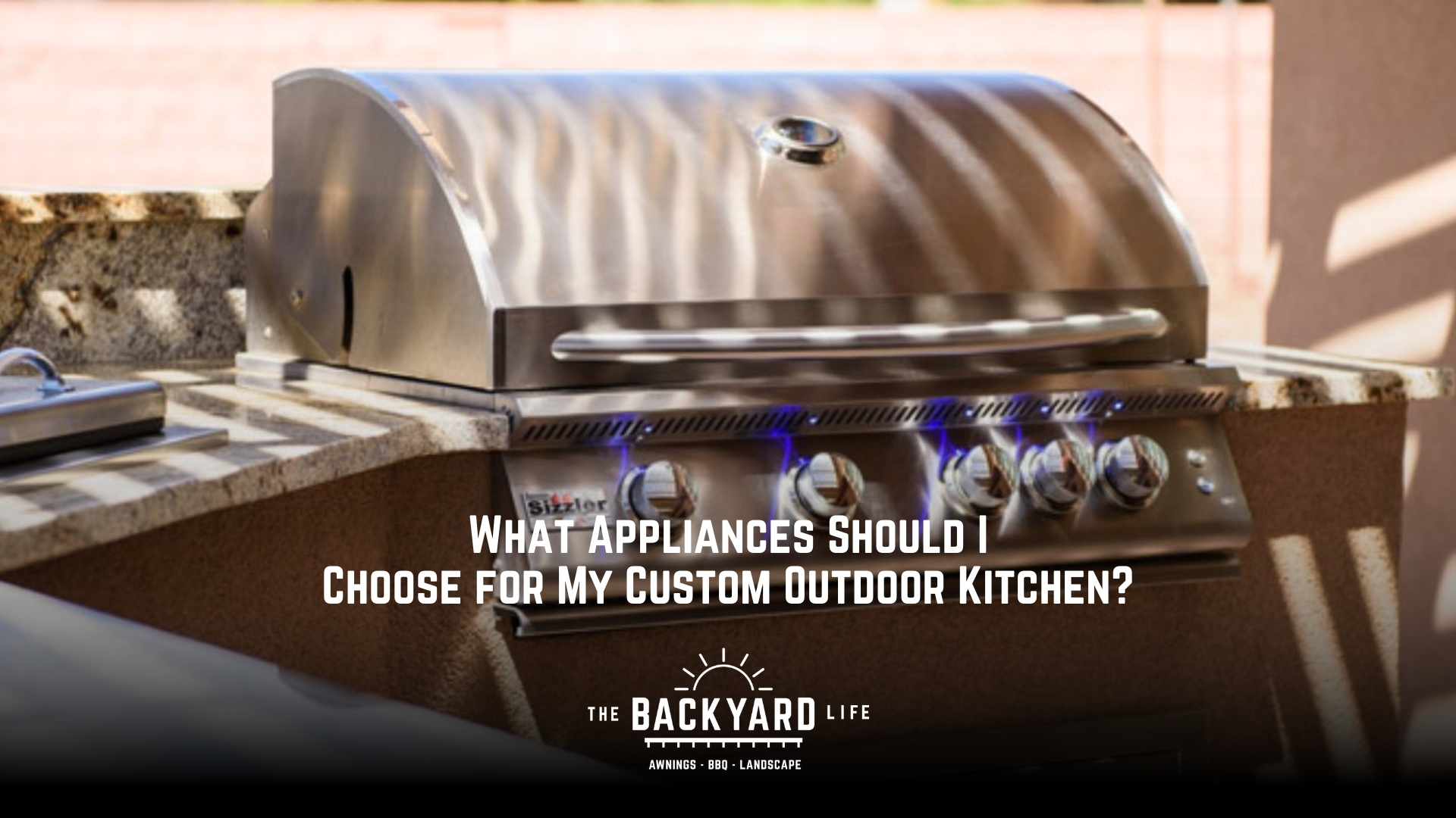 what appliances for outdoor kitchen